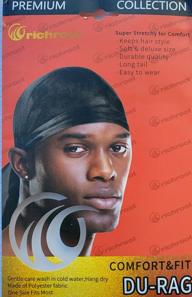 Sort Rich Root Silky Du-rag